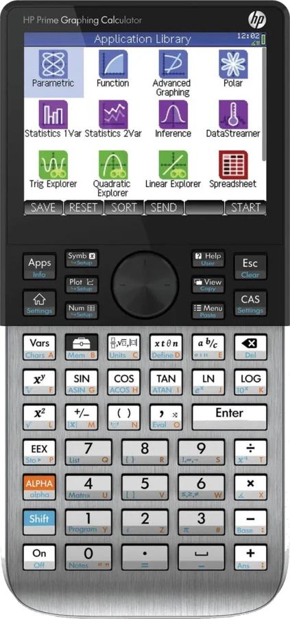 HP Prime G2 graphing calculator with colour touchscreen