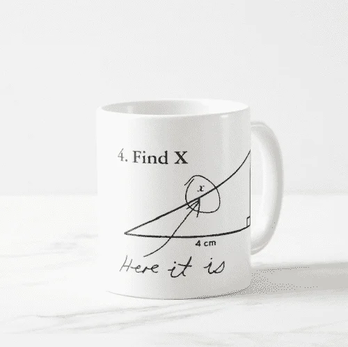 Find X Funny Math Coffee Mug | Math Gift Ideas | Abakcus