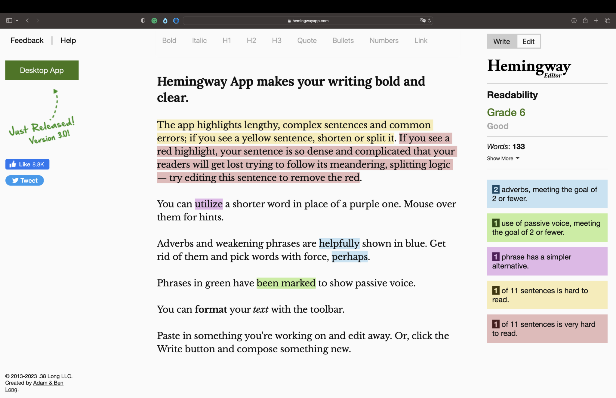 Hemingway | Best Writing Tools | Abakcus