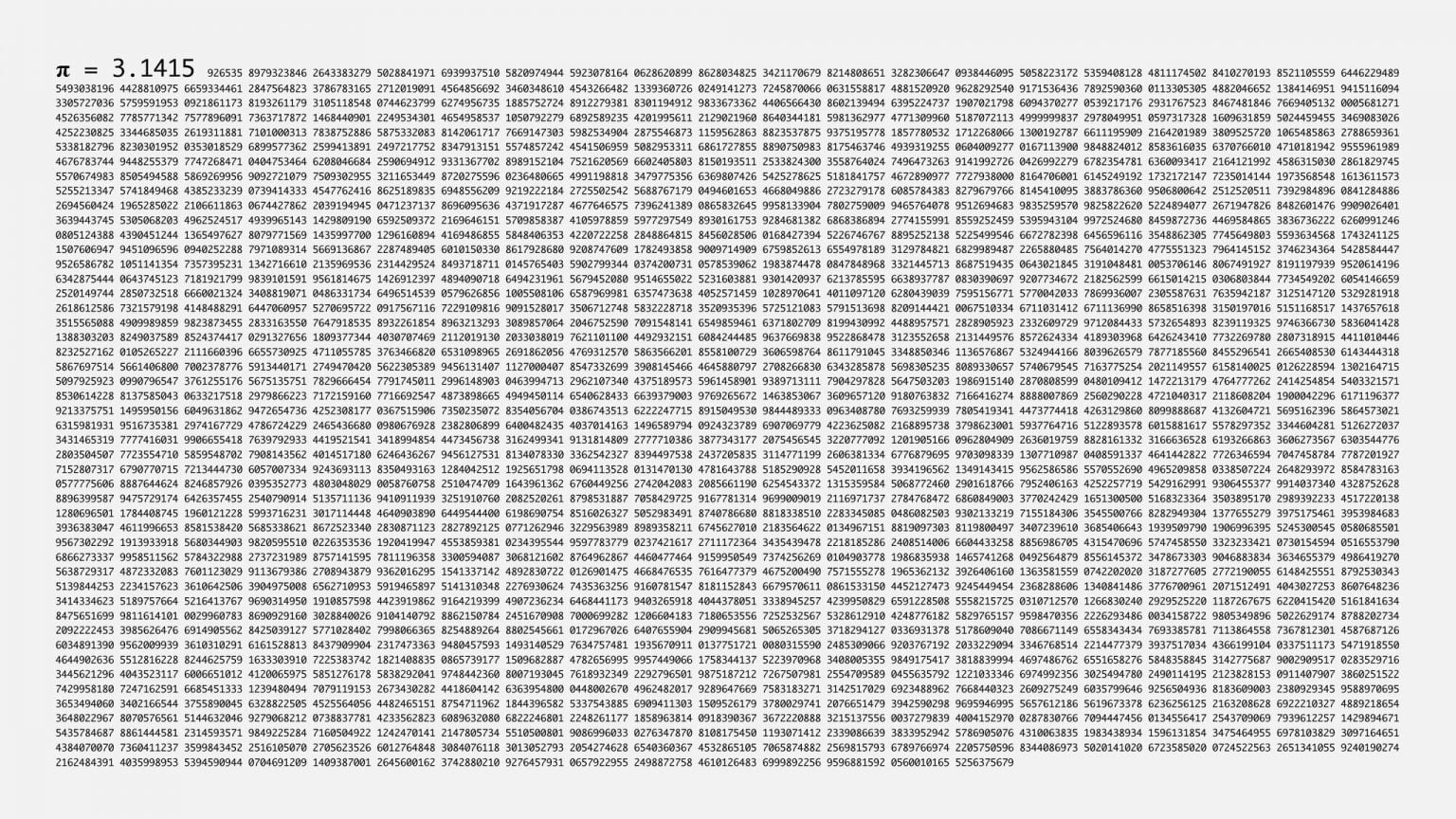 how many numbers are in pi        <h3 class=