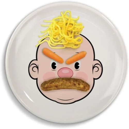 Mr. Food Face Ceramic Dinner Plate