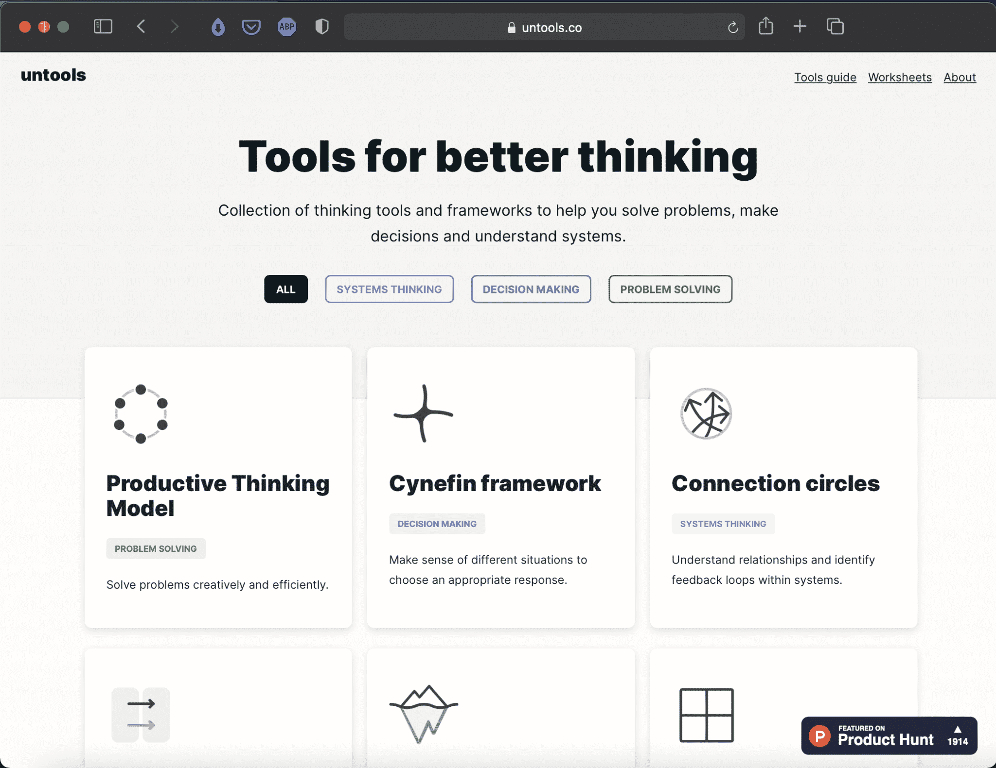 Untools | Beautiful Tools for Better Thinking | Abakcus