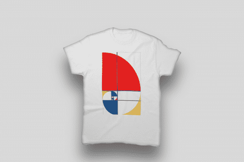 Color Fibonacci Spiral Classic T-Shirt | Cool Math Stuff | Abakcus