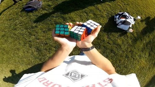 Solving a Rubik's Cube While Juggling | Video | Abakcus