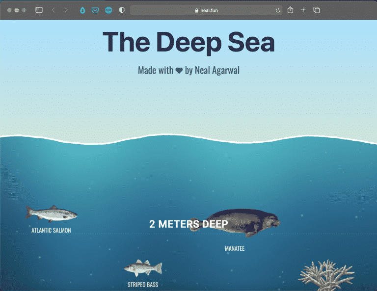 The Deep Sea | Fantastic Interactive Infographic | Abakcus