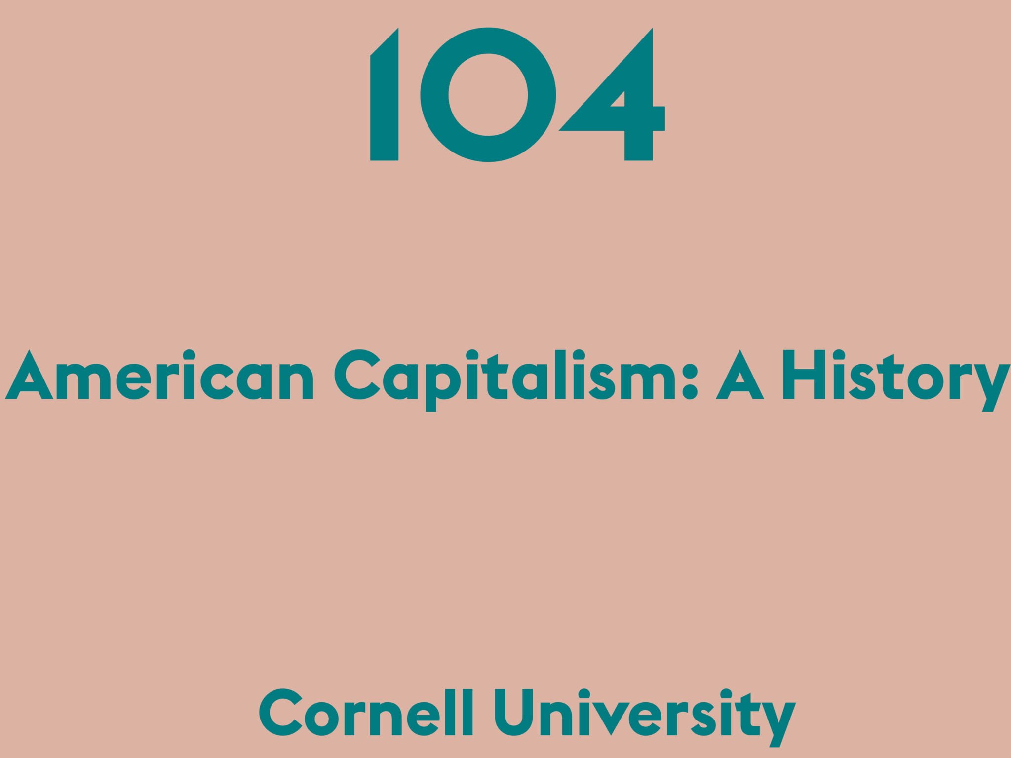 American Capitalism: A History