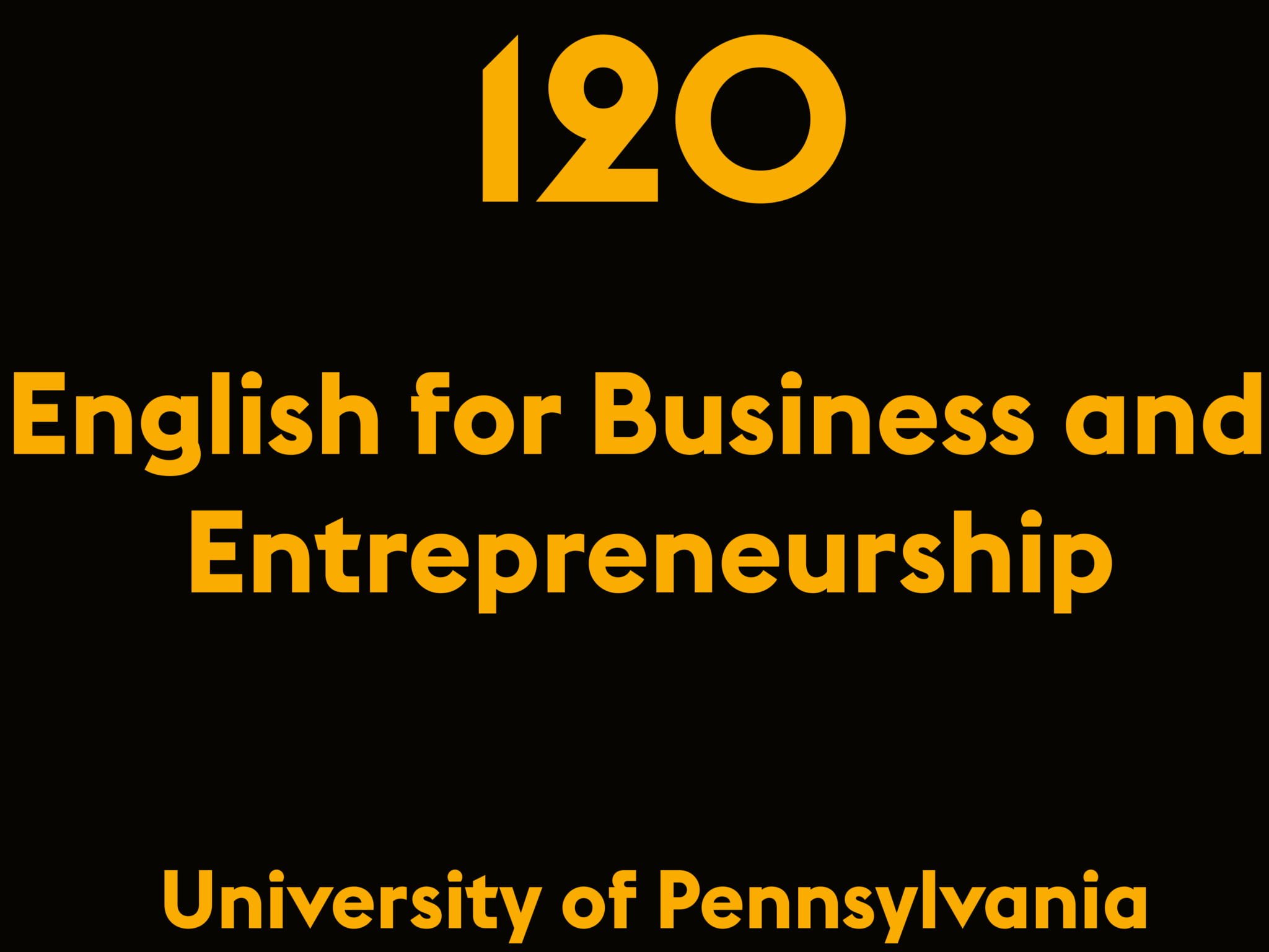 English for Business and Entrepreneurship