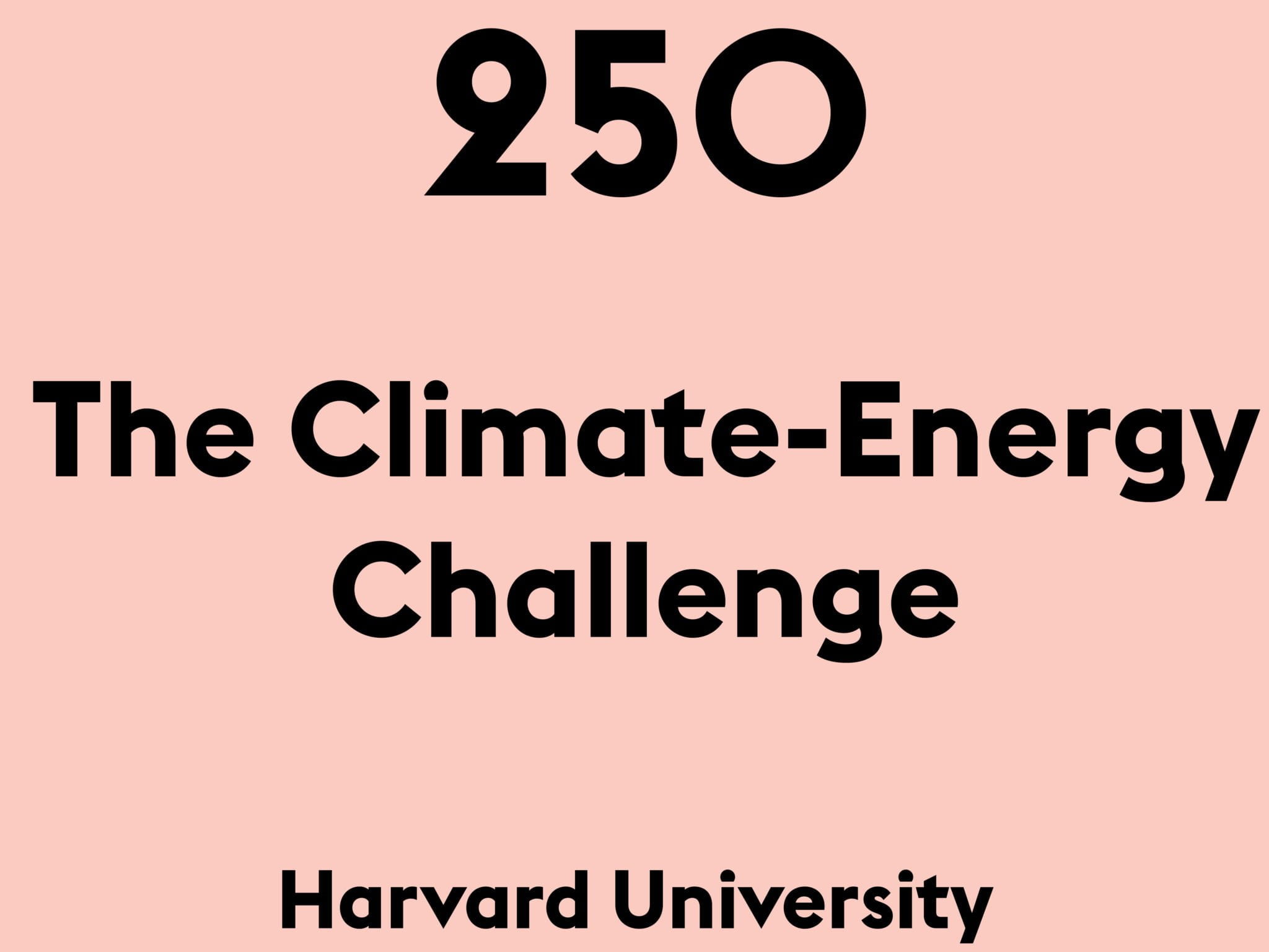 The Climate-Energy Challenge