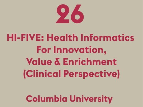 HI-FIVE: Health Informatics For Innovation