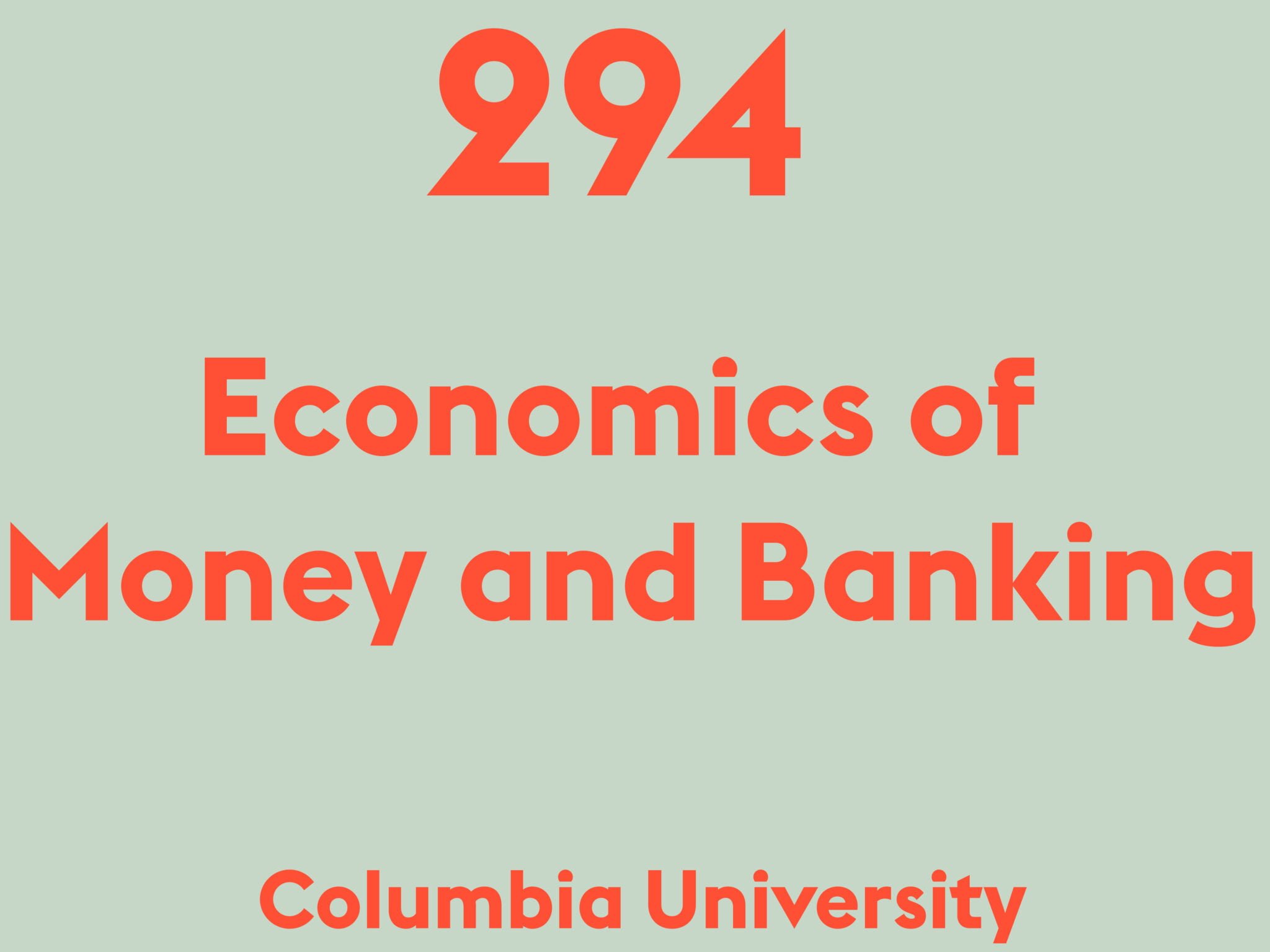 Economics of Money and Banking