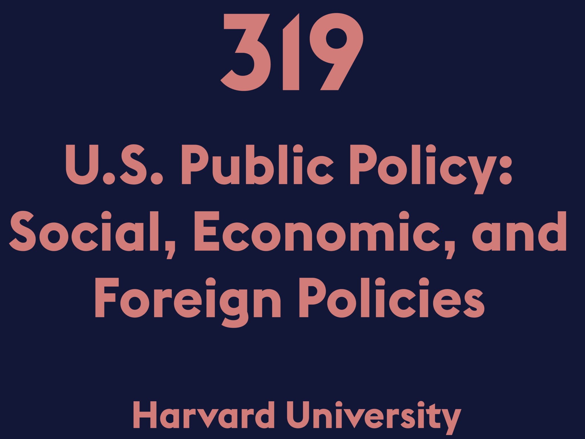 U.S. Public Policy: Social