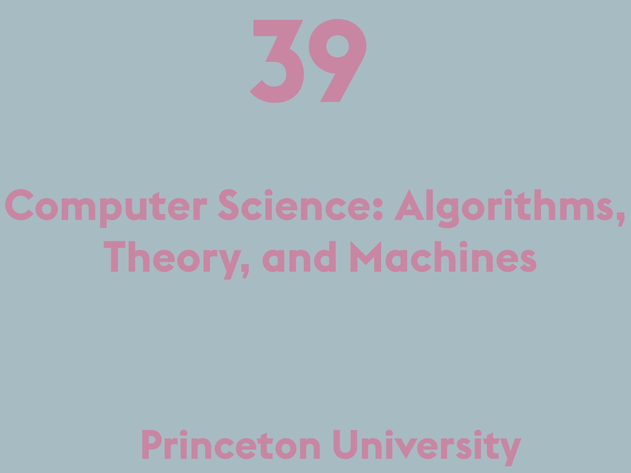 Computer Science: Algorithms