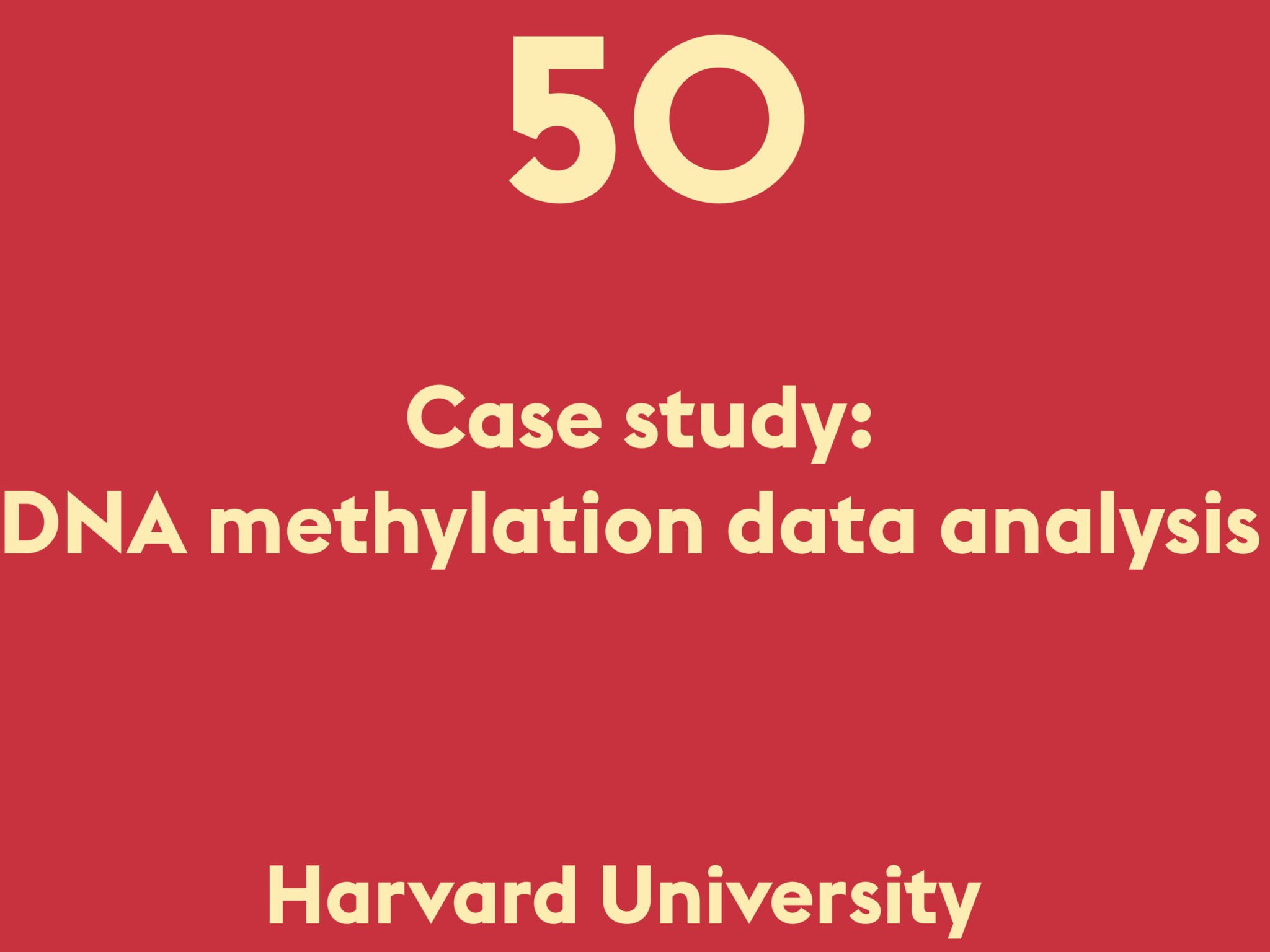 Case study: DNA methylation data analysis