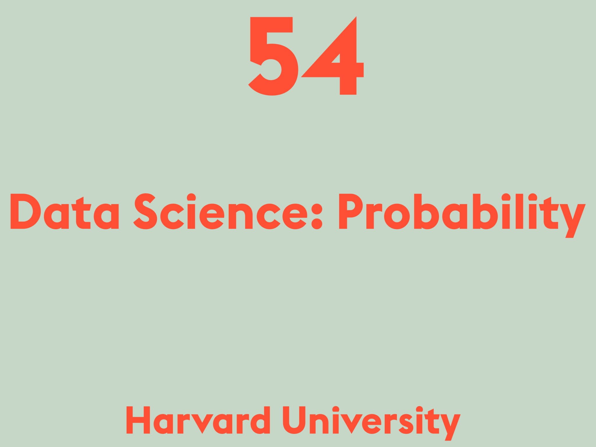 Data Science: Probability