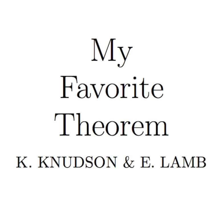 My Favorite Theorem podcast