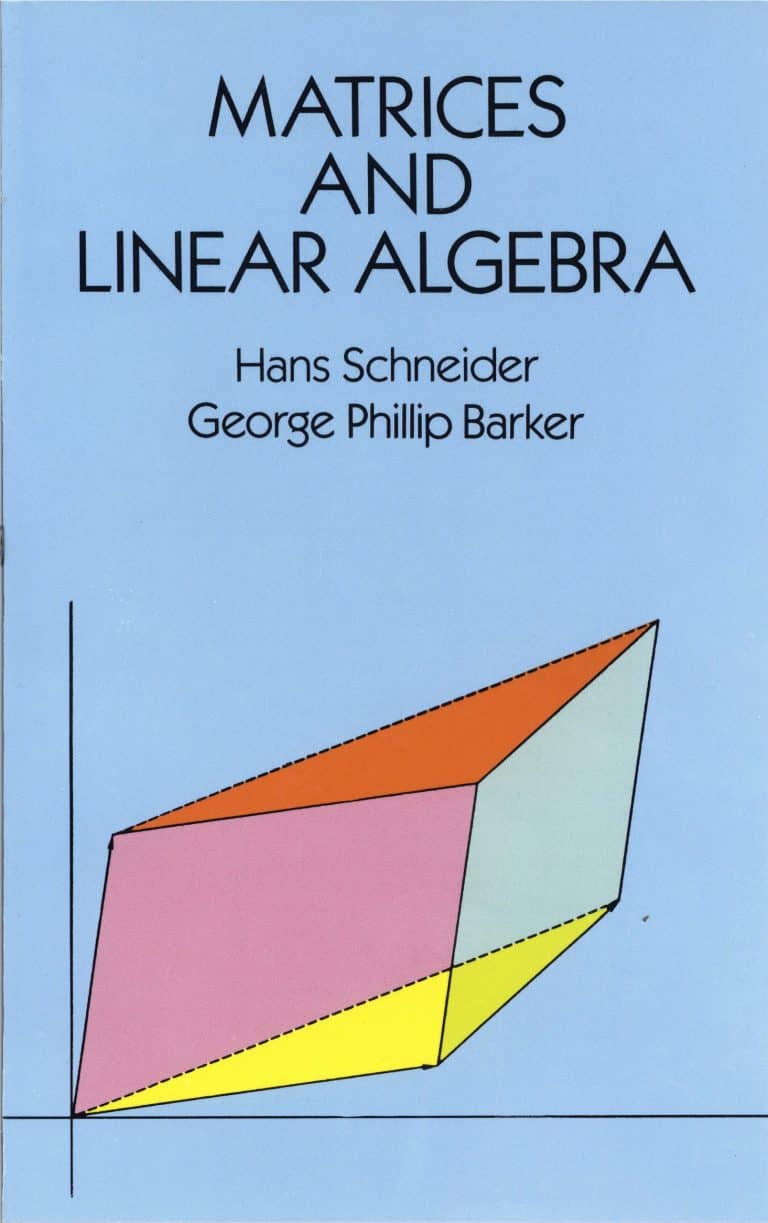 Matrices and Linear Algebra Hans Schneider Dover Books
