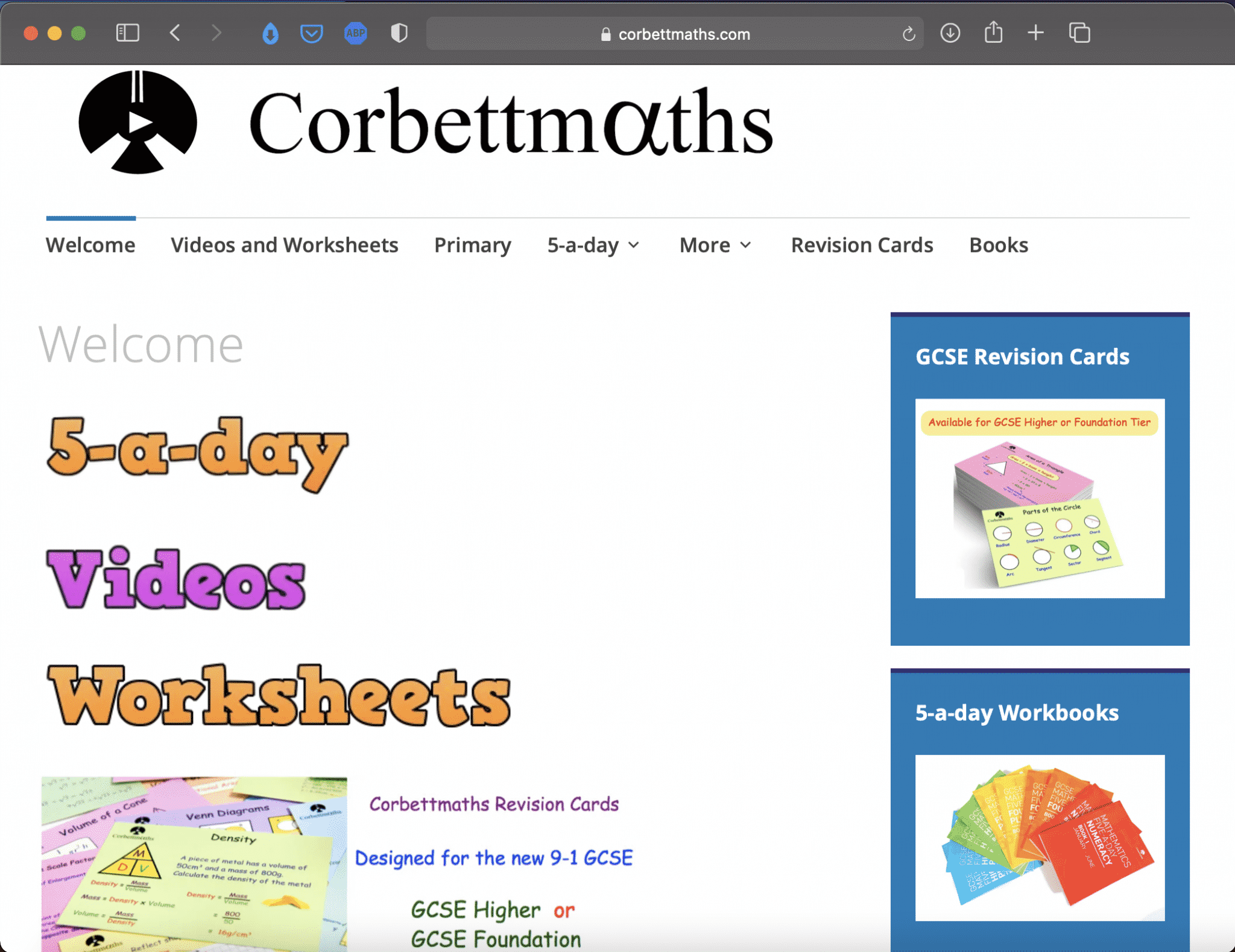 Corbettmaths | Websites for Teaching and Learning | Abakcus