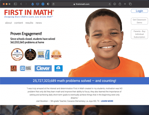 First in Math | Websites for Teaching and Learning | Abakcus