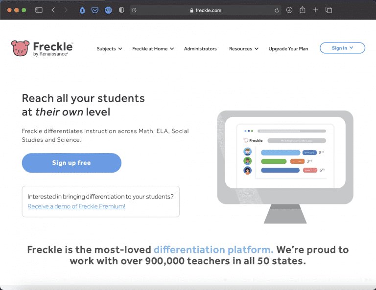 Freckle Education | Websites for Teaching and Learning | Abakcus