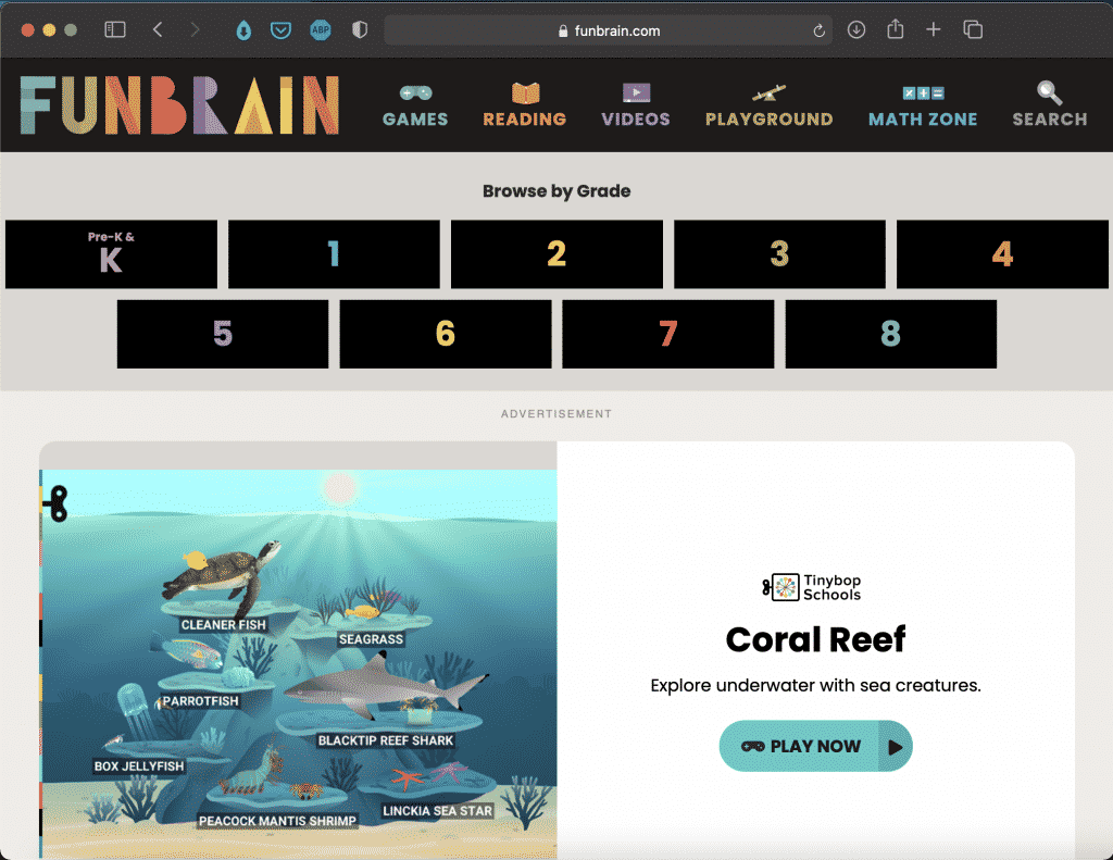 Funbrain | Websites for Teaching and Learning | Abakcus