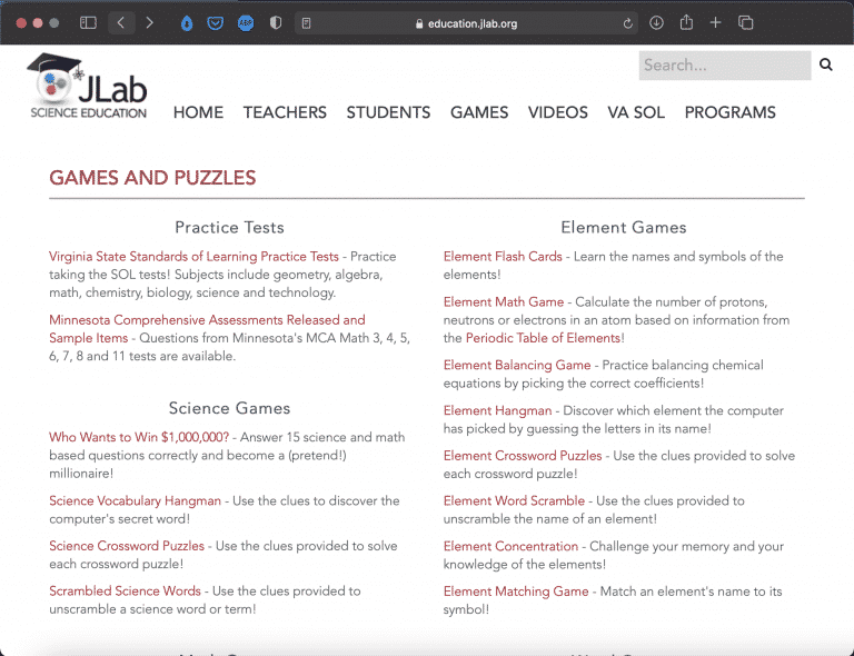 Jefferson Lab | Websites for Teaching and Learning | Abakcus