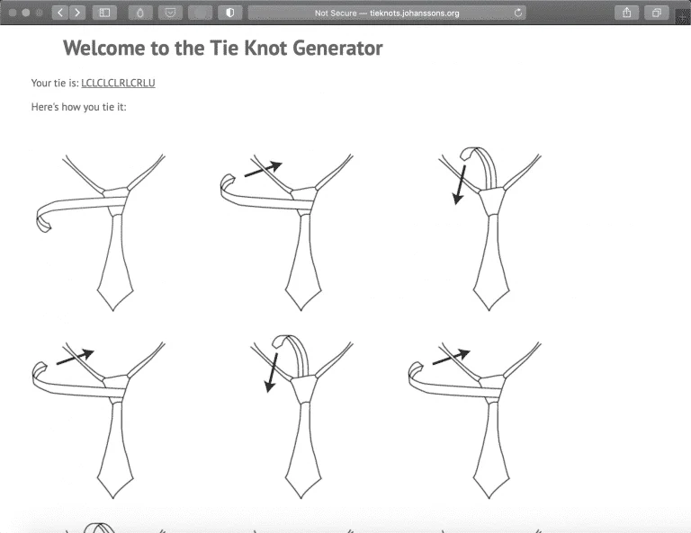 Tie Knot Generator