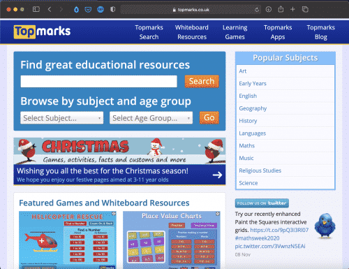 TopMarks | Websites for Teaching and Learning | Abakcus