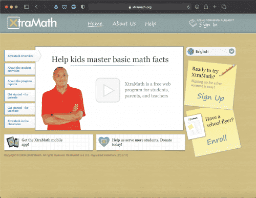 Xtramath | Websites for Teaching and Learning | Abakcus