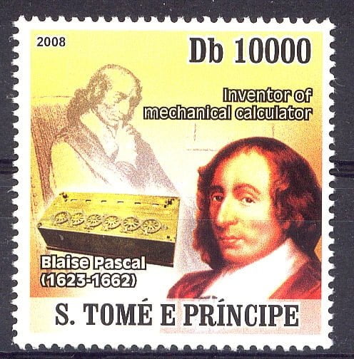 Blaise Pascal Math Stamp 6