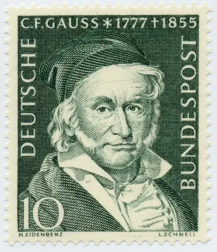 Carl Friedrich Gauss Math Stamp