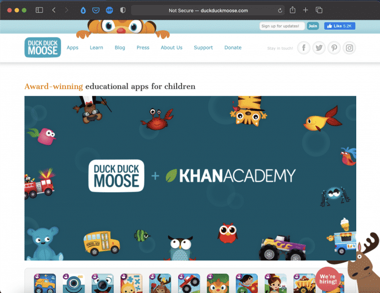 Duck Duck Moose | Educational Apps for Children | Abakcus