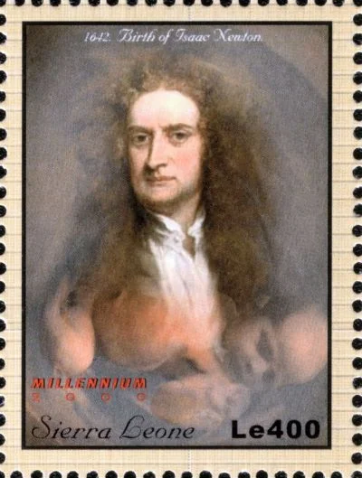 Isaac Newton Math Stamp 11