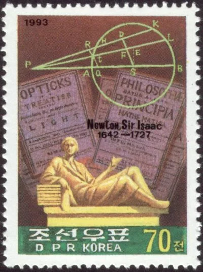 Isaac Newton Math Stamp 13