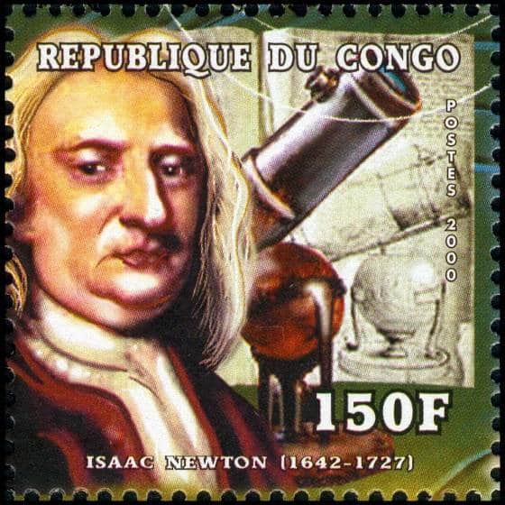 Isaac Newton Math Stamp 18