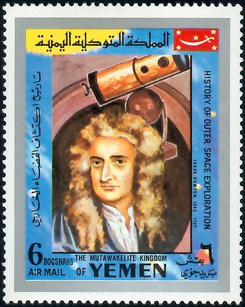 Isaac Newton Math Stamp 31
