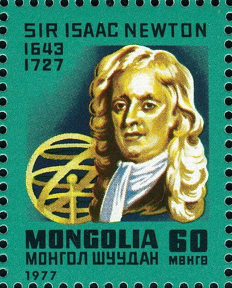 Isaac Newton Math Stamp 32