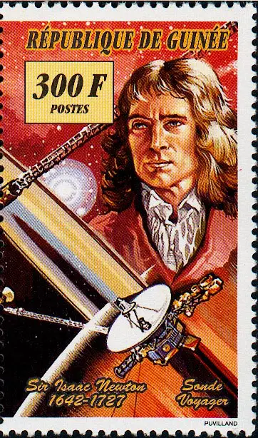 Isaac Newton Math Stamp 36