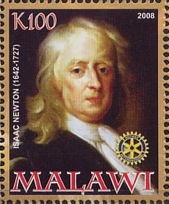 Isaac Newton Math Stamp 41