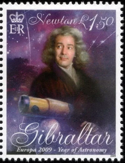 Isaac Newton Math Stamp 42