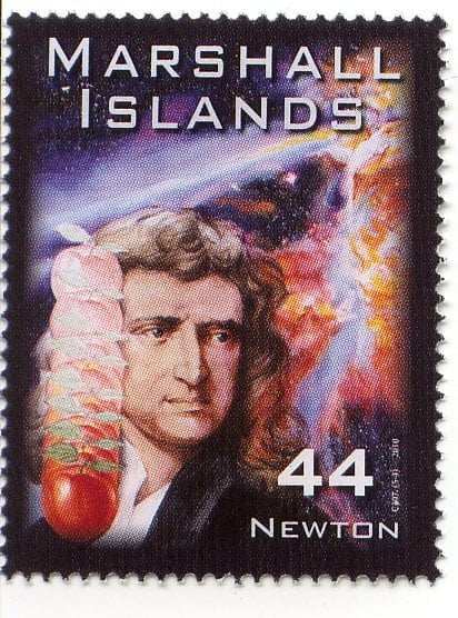 Isaac Newton Math Stamp 48