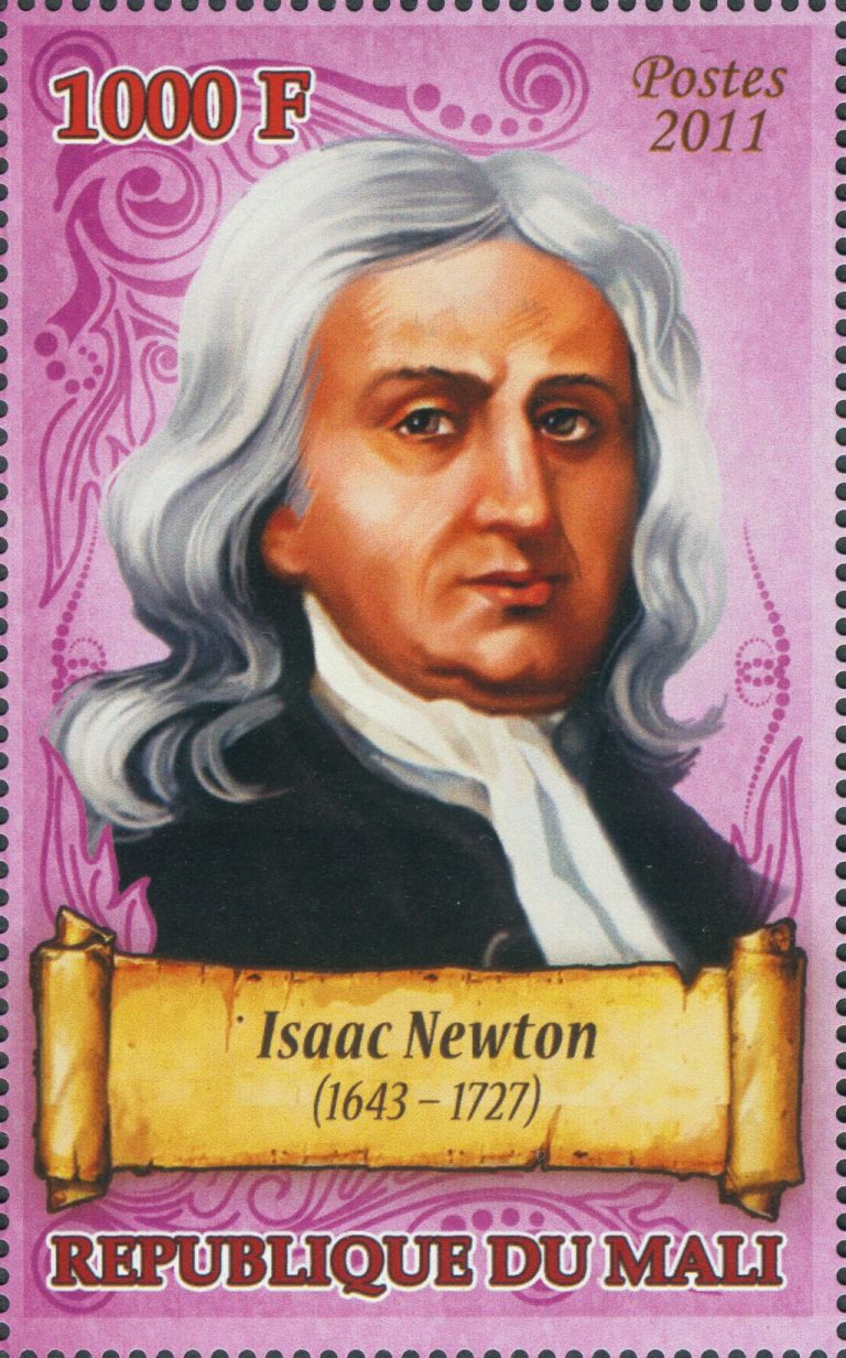 Isaac Newton Math Stamp 50