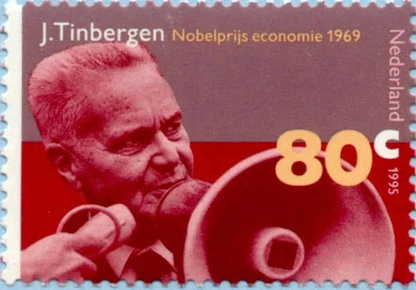 Jan Tinbergen Math Stamp