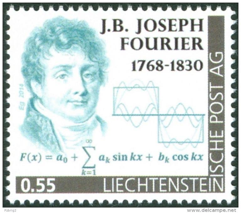 Jean Baptiste Joseph Fourier Math Stamp