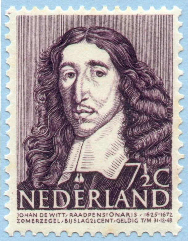 Johan De Witt Math Stamp