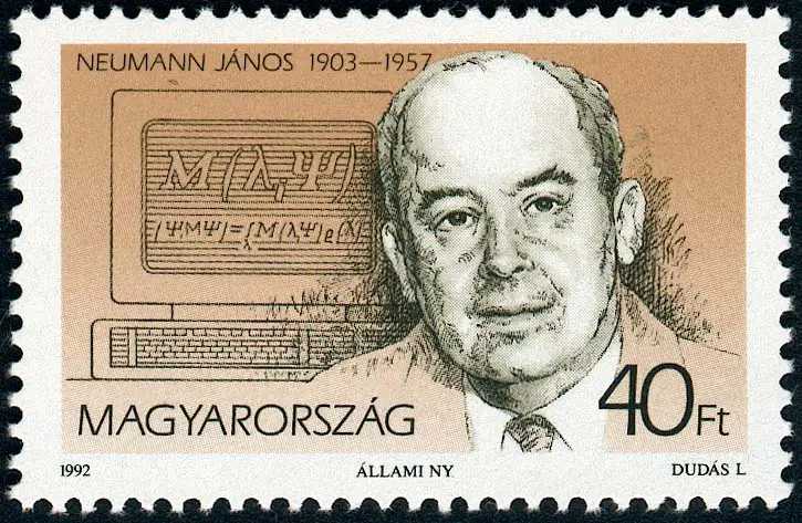 John von Neumann Math Stamp