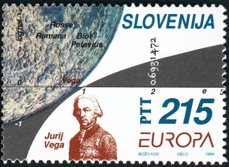 Jurij Vega Math Stamp