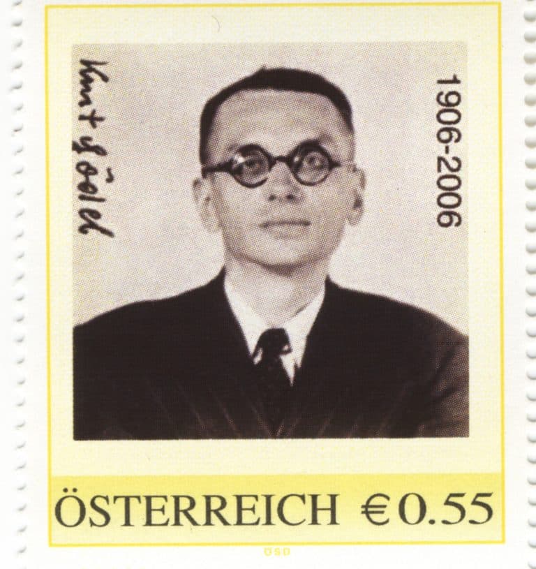 Kurt Godel Math Stamp