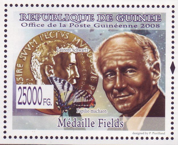 Laurent Schwartz Math Stamp