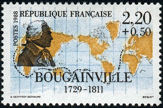 Louis Antoine de Bouginville Math Stamp 2