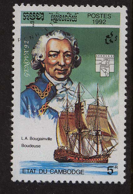 Louis Antoine de Bouginville Math Stamp